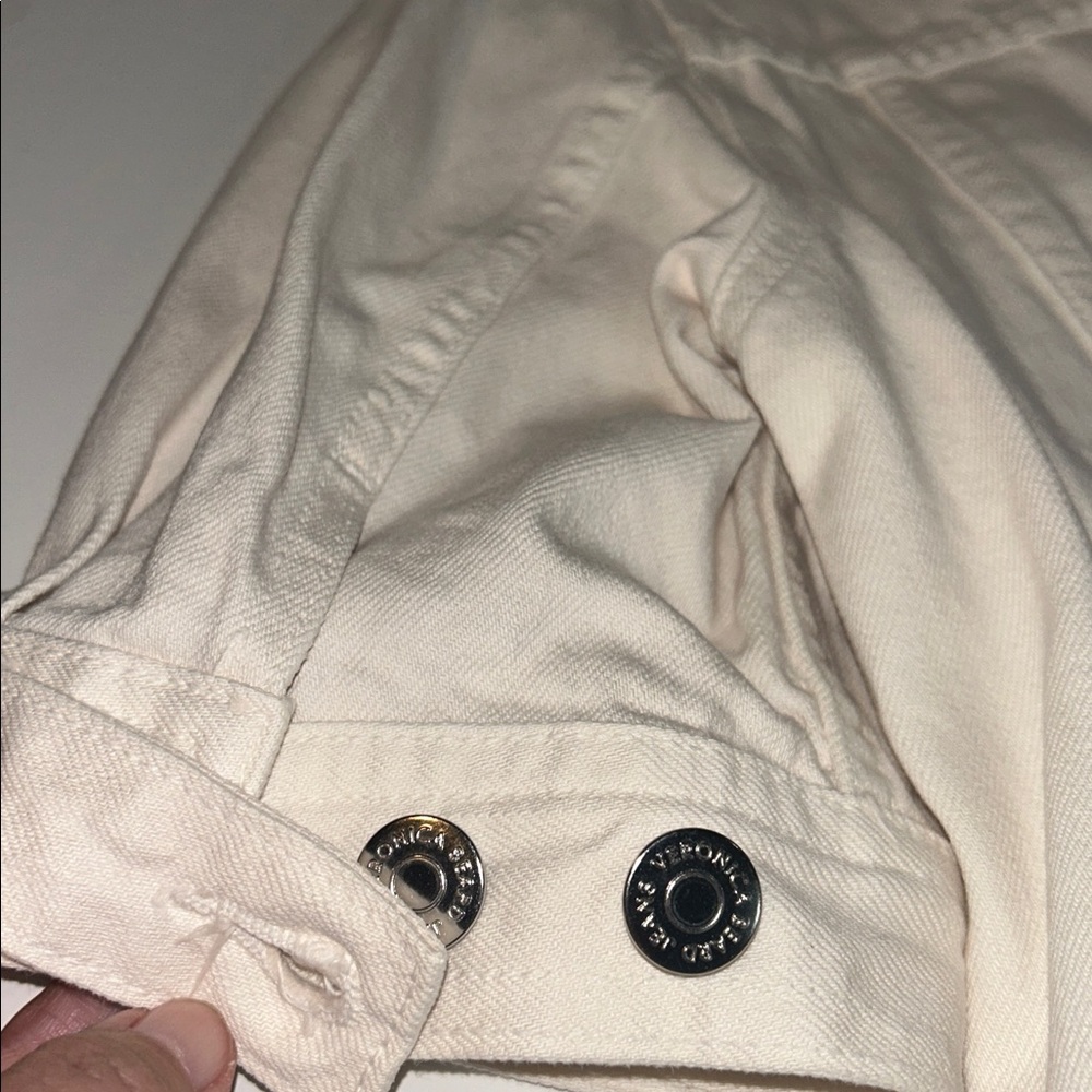 Veronica Beard Raina Short Sleeve Denim Jacket - Picture 12 of 14